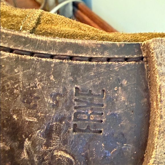 Frye Suede Ankle Strap Sandals - Olive Green Suede size 8.5 - Picture 9 of 9